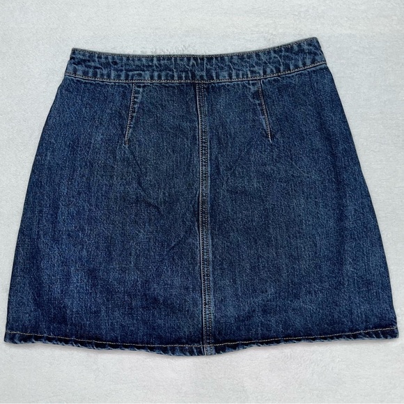 Garage High Waisted Denim Skirt - Picture 2 of 3
